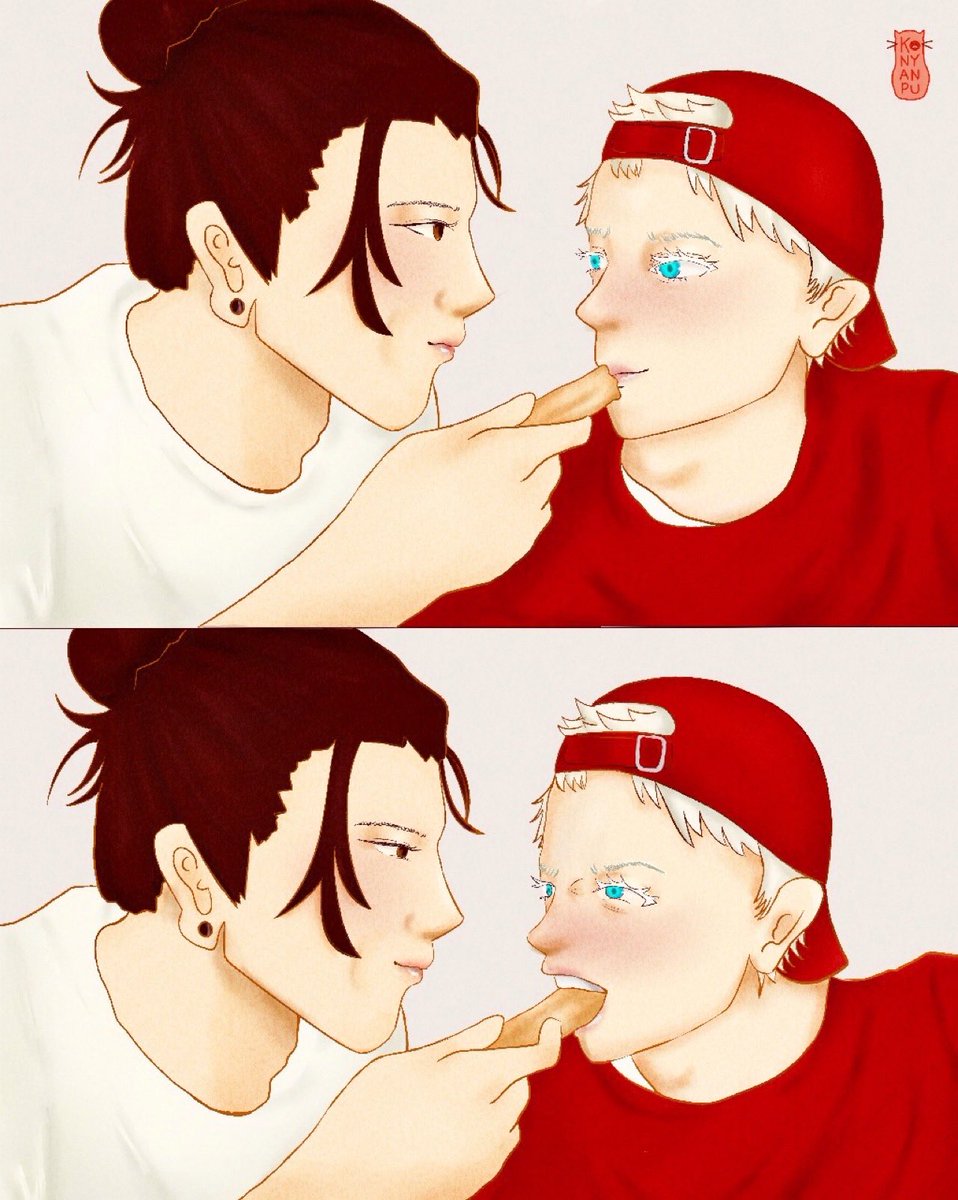 Gojo geto x challengers churos scene🤞😋 #illustration #digitaldrawing #satosugu