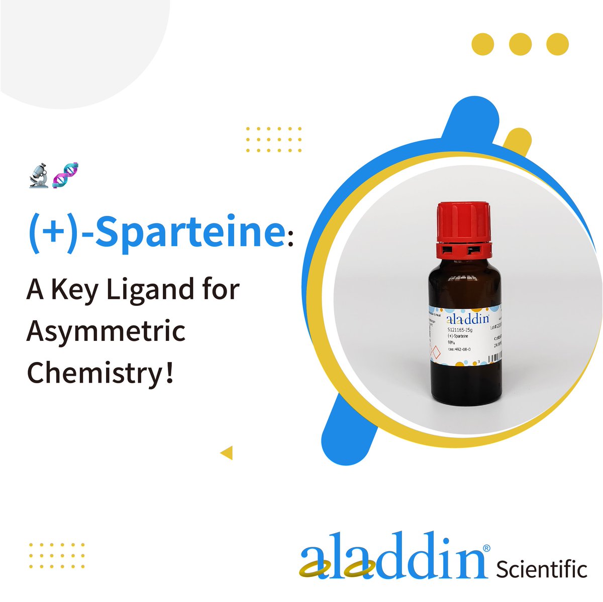 ⚛️ (+)-Sparteine: A Key Ligand for Asymmetric Chemistry

Looking for high-efficiency chiral control? Aladdin Scientific’s (+)-Sparteine is essential for enantioselective synthesis and organometallic catalysis. #ChiralChemistry #Catalysis #AladdinScientific

🔗 Aladdin