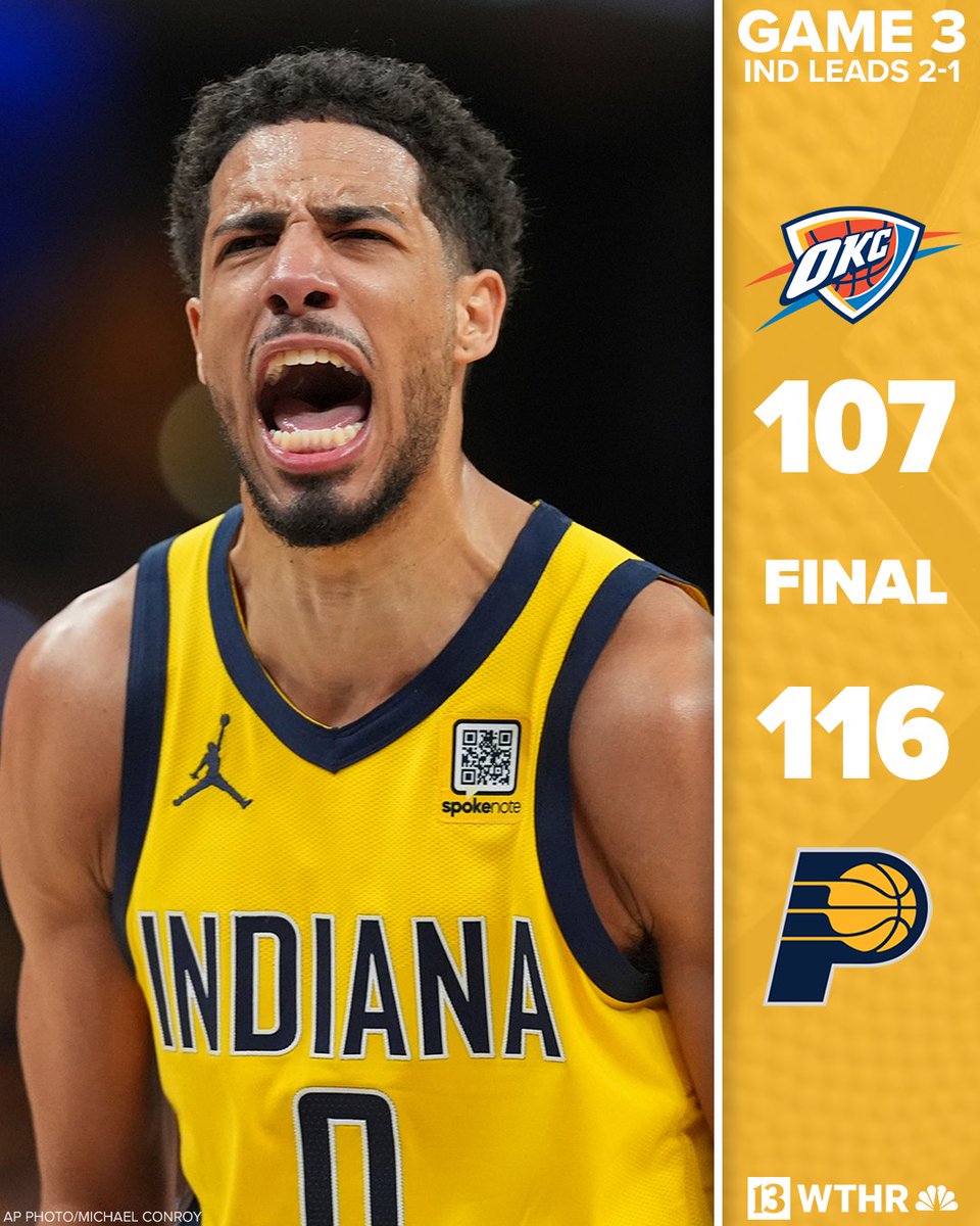 WTHR.com (@wthrcom) on Twitter photo THAT'S A 2-1 SERIES LEAD! 
STORY: wthr.com/article/sports…  
(📸: AP/Michael Conroy) THAT'S A 2-1 SERIES LEAD! 
STORY: wthr.com/article/sports…  
(📸: AP/Michael Conroy)