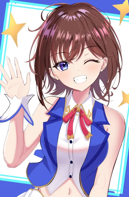 #soraArt #そらArt ショートヘア通常衣装のそらちゃん!