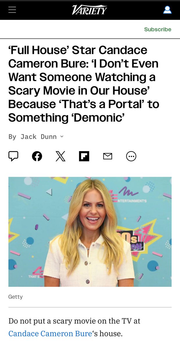 Oh she’s possessed…by stupidity.