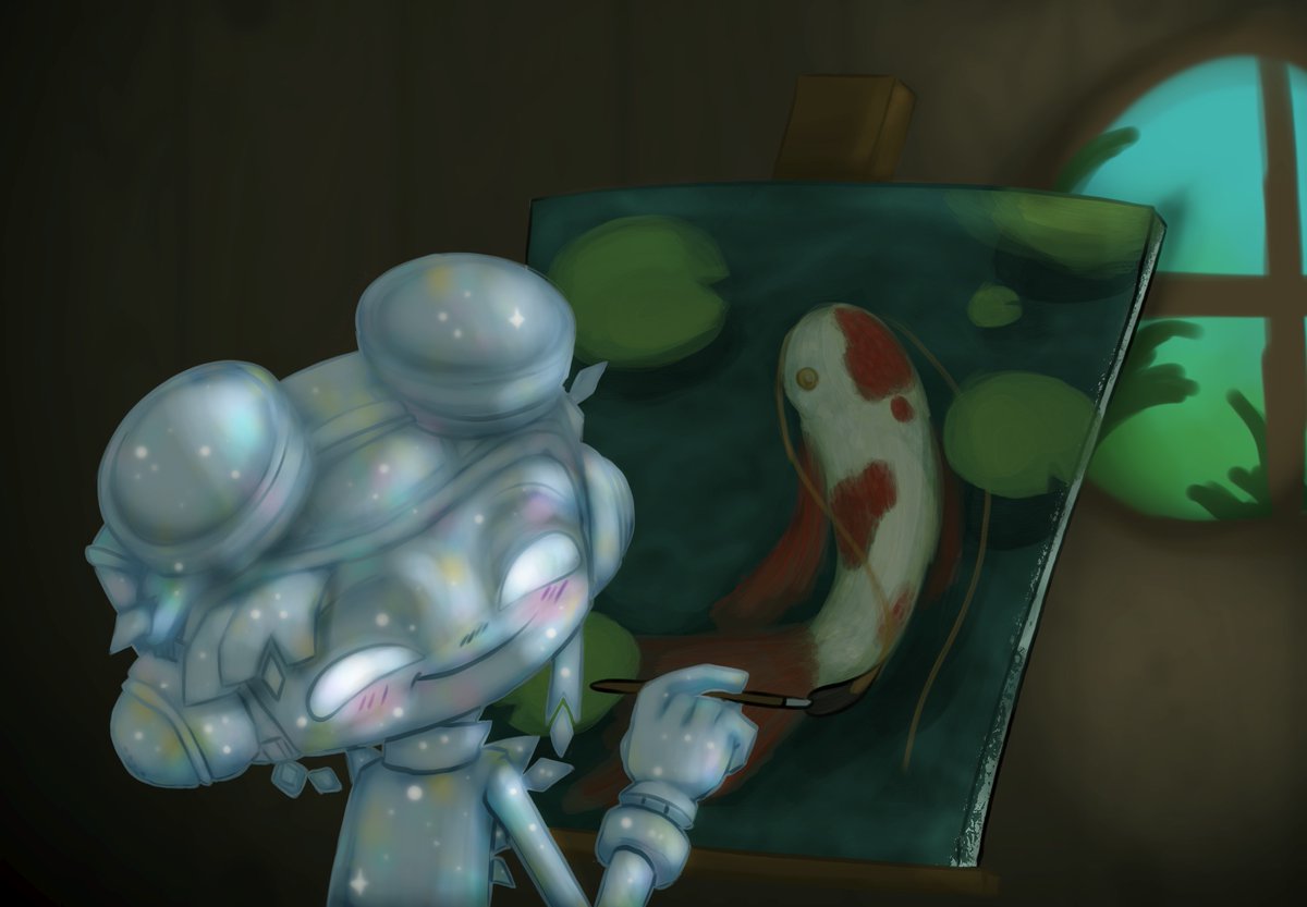 magicmvx's tweet image. Crystal Raz painting #psychonauts #psychonauts2 #AU #razputinaquato