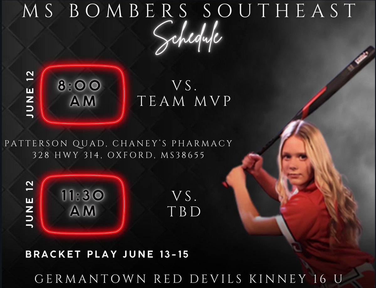 Olivia Evans (@oliviaevans2027) on Twitter photo Ready to play tomorrow in the Bombers Invitational! Let’s go!! <a href="/MandiBaldufnsr/">Mandi Balduf</a> <a href="/RedDevils16U/">Jack Kinney</a> <a href="/CoastalSoftball/">Coastal Carolina SB</a> <a href="/LauraMatthews12/">Laura Matthews</a> <a href="/AshleyWadeUNCW/">Ashley Wade</a> <a href="/MaristSoftball/">Marist Softball</a> <a href="/coach_kgreen/">Kelley Green</a> <a href="/kianarae20/">Kiana Quolas</a> Ready to play tomorrow in the Bombers Invitational! Let’s go!! <a href="/MandiBaldufnsr/">Mandi Balduf</a> <a href="/RedDevils16U/">Jack Kinney</a> <a href="/CoastalSoftball/">Coastal Carolina SB</a> <a href="/LauraMatthews12/">Laura Matthews</a> <a href="/AshleyWadeUNCW/">Ashley Wade</a> <a href="/MaristSoftball/">Marist Softball</a> <a href="/coach_kgreen/">Kelley Green</a> <a href="/kianarae20/">Kiana Quolas</a>