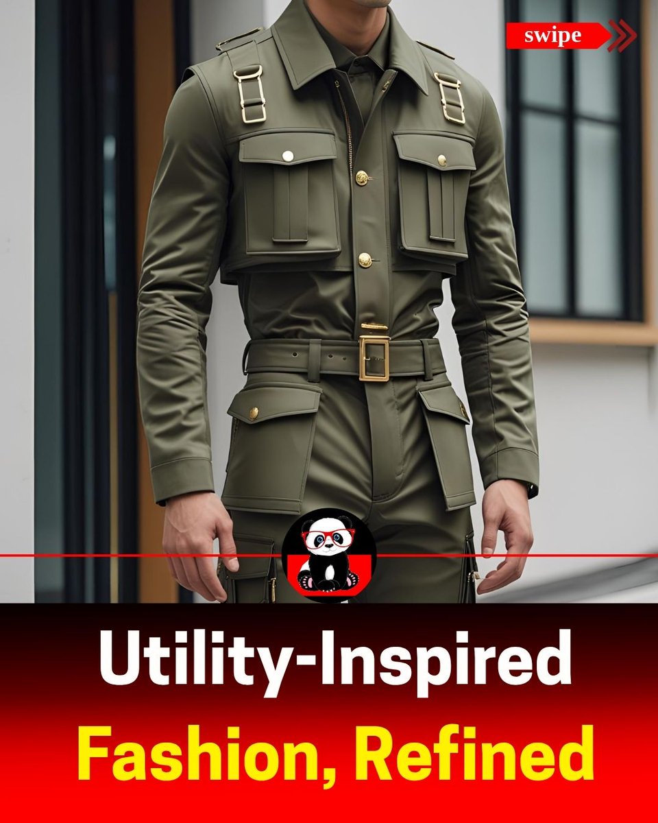 Iamsexypanda_'s tweet image. Utility Fashion Goes Luxe

 From cargo to couture — utility-inspired fashion is getting a sleek, high-end upgrade in 2025.

#iamsexypanda #UtilityStyle #MensFashion #TrendyLooks #RefinedFashion #StyleUpdate
