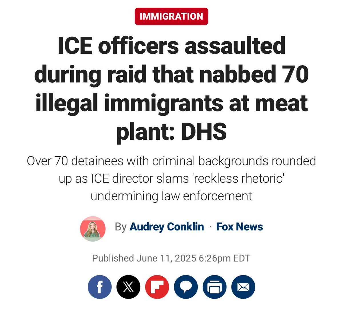 Why would there be 70 illegal aliens working at a meat factory in Omaha, Nebraska?