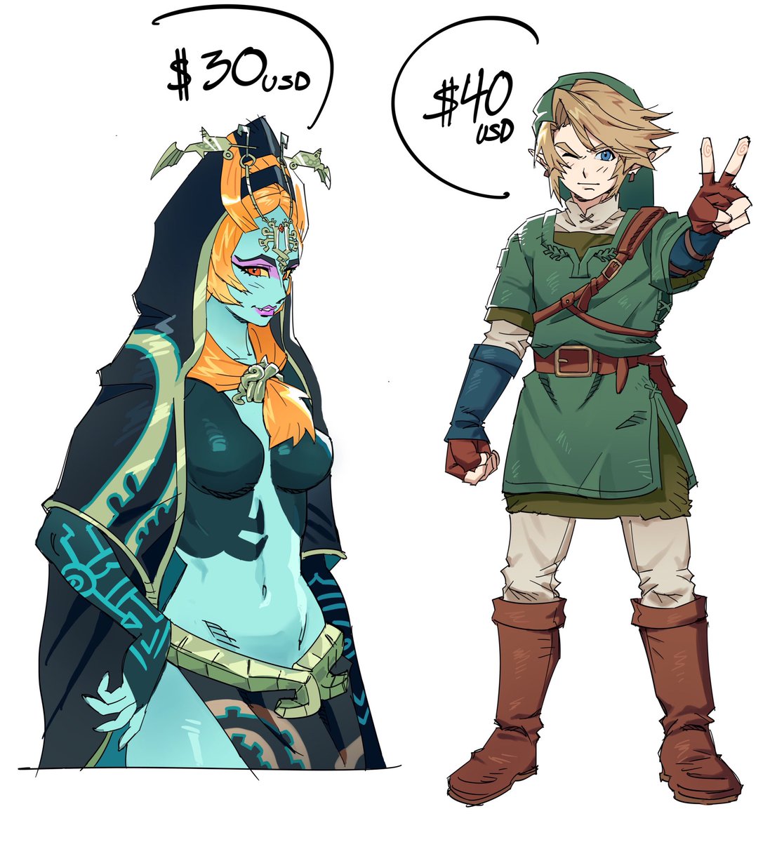 COMMISSIONS OPEN) i can also do full body sketch comms for $15 usd)