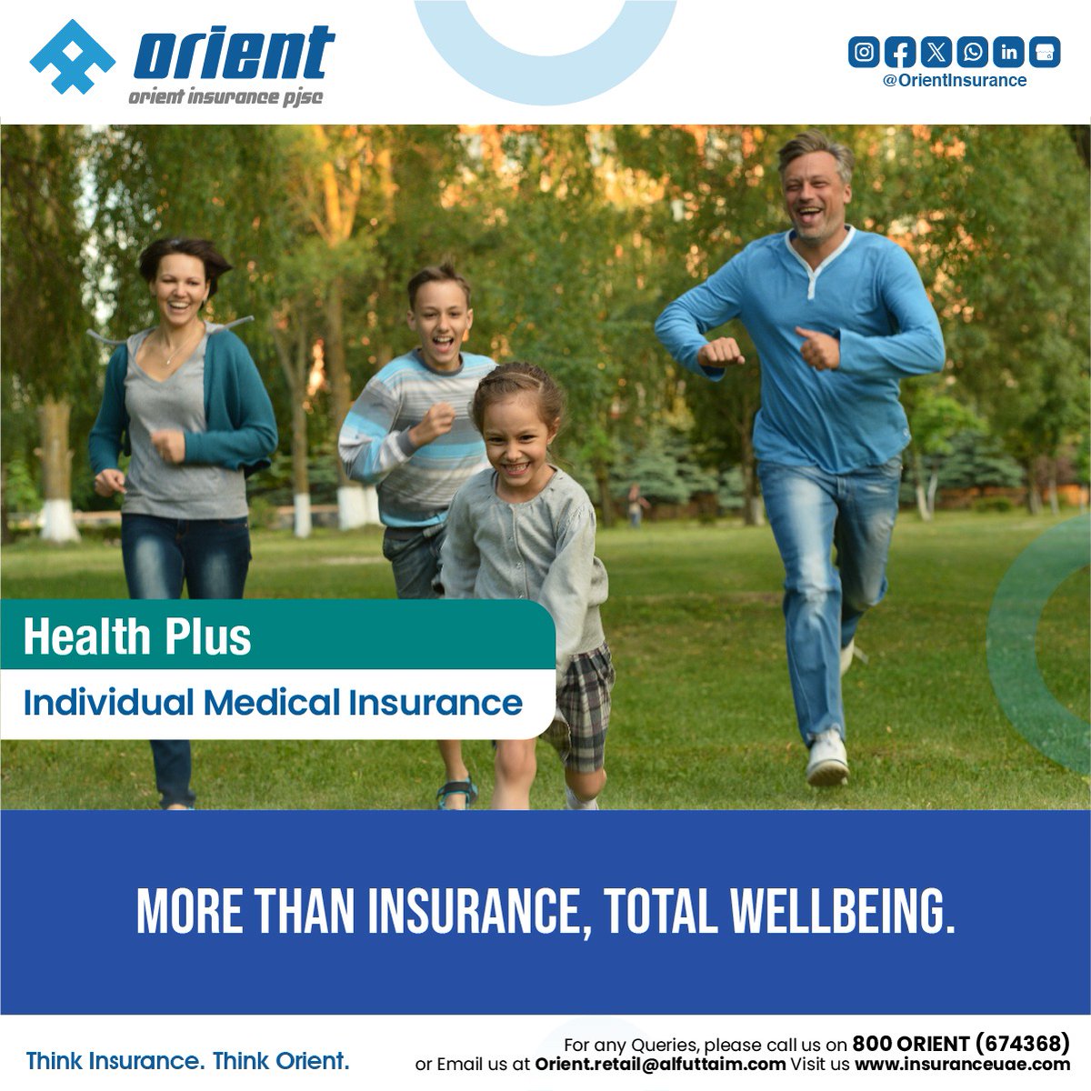 Health Plus: Affordable medical plan with worldwide coverage for UAE residents. Extensive benefits from tele-consultation to alternative medicine.
Buy now: zurl.co/83vyM 
#OrientInsurance #HealthPlus #HealthInsurance #UAE