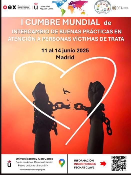 Senmache's tweet photo. #Madrid Mañana estaré exponiendo en la “1era cumbre mundial de intercambio de buenas prácticas en atención a personas víctimas de trata” que se viene llevando a cabo en el campus de la Universidad Rey Juan Carlos @urjc, en la ciudad de Madrid, #España.
El tema que trataré será “redes transnacionales de pornografía infantil en el ciberespacio”
Agradezco a la Universidad Rey Juan Carlos por la invitación y a la Red Alto al Tráfico y la Trata Internacional la confianza depositada en mi persona.