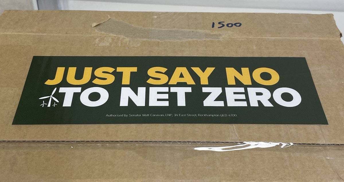 So the Albanese Government spent $180,000 on a logo for the Net Zero Authority.

We produced our net zero logo for nothing! They could have just asked me.

Watch this space for how you get your own "Just Say No to Net Zero" bumper sticker soon!