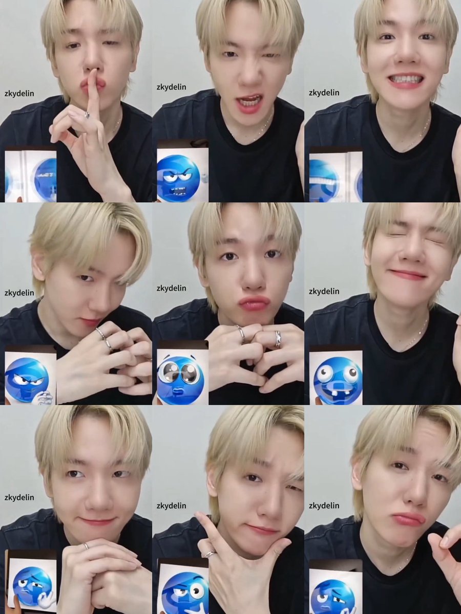 baekhyun copying the different emotions ㅋㅋㅋㅋ he's so good though!?!?! super goofy 🤪🤣❤️