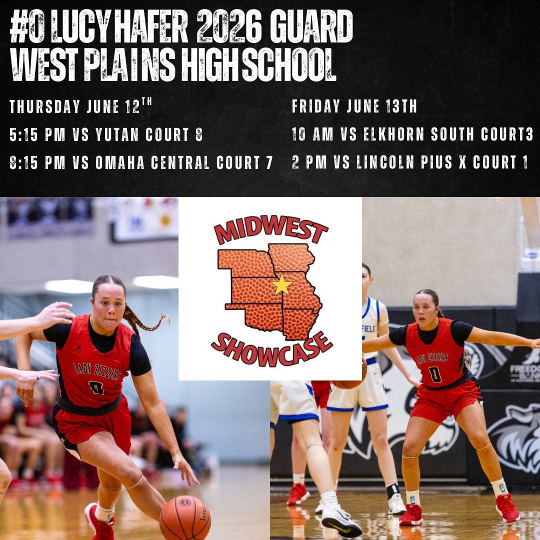 Lucy Hafer (@lucyhafer) on Twitter photo Excited to compete with my school team at the <a href="/MW_Showcase/">Midwest Showcase</a> tomorrow and Friday. Come check us out! <a href="/ladyzizzerbball/">WP Lady Zizzer Bball</a> <a href="/PGHMissouri/">Prep Girls Hoops Missouri</a> <a href="/PrepGirlsHoops/">Prep Girls Hoops 🏀</a> <a href="/OzarkMntConf/">Ozark Mountain Conference</a> <a href="/ChristyOtter/">Christy Otter</a> <a href="/LittleLordFont/">William Fontleroy</a> <a href="/MissouriStorm26/">Missouri Storm 26</a> <a href="/homefieldkc/">Homefield Kansas City</a> Excited to compete with my school team at the <a href="/MW_Showcase/">Midwest Showcase</a> tomorrow and Friday. Come check us out! <a href="/ladyzizzerbball/">WP Lady Zizzer Bball</a> <a href="/PGHMissouri/">Prep Girls Hoops Missouri</a> <a href="/PrepGirlsHoops/">Prep Girls Hoops 🏀</a> <a href="/OzarkMntConf/">Ozark Mountain Conference</a> <a href="/ChristyOtter/">Christy Otter</a> <a href="/LittleLordFont/">William Fontleroy</a> <a href="/MissouriStorm26/">Missouri Storm 26</a> <a href="/homefieldkc/">Homefield Kansas City</a>