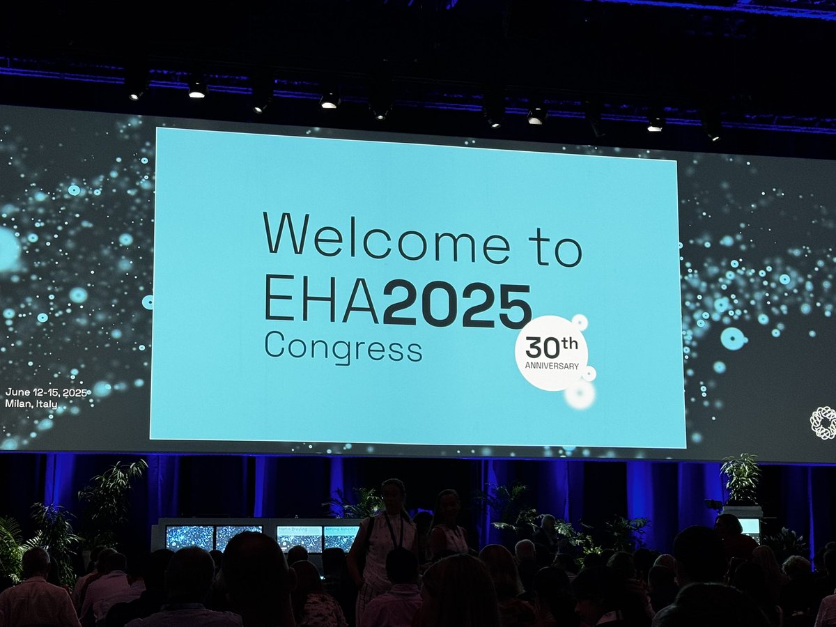 Just arrived at this years #EHA2025  congress in #Milan, looking forward to an exciting event.