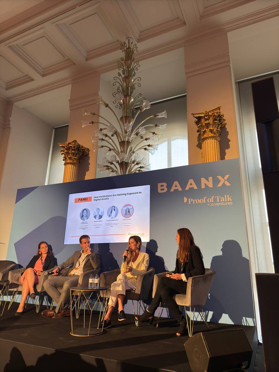 Nexo (@nexo) on Twitter photo .<a href="/TheiaSupernova/">Teodora Atanassova</a> joined an engaging discussion on institutional exposure to digital assets, adoption strategies, and evolving regulatory frameworks at this year’s <a href="/proofoftalk/">Proof of Talk</a>.
A pleasure exchanging insights with <a href="/StepCabossioras/">Cabossioras Stéphanie</a> from Société Générale-FORGE and <a href="/quentin_werle/">Quentin WERLE</a> .<a href="/TheiaSupernova/">Teodora Atanassova</a> joined an engaging discussion on institutional exposure to digital assets, adoption strategies, and evolving regulatory frameworks at this year’s <a href="/proofoftalk/">Proof of Talk</a>.
A pleasure exchanging insights with <a href="/StepCabossioras/">Cabossioras Stéphanie</a> from Société Générale-FORGE and <a href="/quentin_werle/">Quentin WERLE</a>