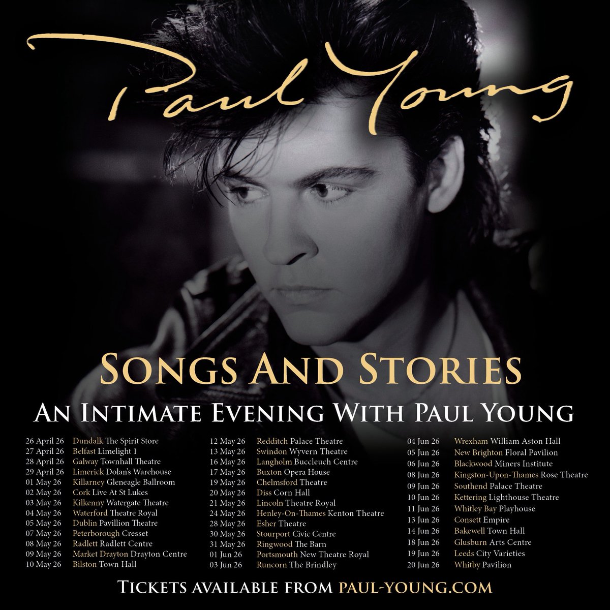 What an incredible ride — our best tour yet with so many sold-out shows. And now the news so many of you have been asking for - we’ve been invited to do it all over again!

Tickets for my 2026 UK tour - ‘Songs and Stories’ will be on sale Friday June 13th at 10am.