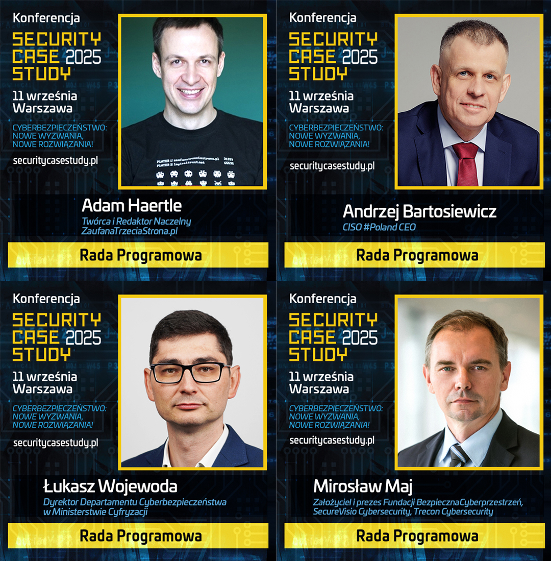 SCSconference's tweet image. Tylko do końca tygodnia Call for Papers na #SCS25 !
Przedstawiamy Radę Programową, która będzie czuwać nad wyborem prezentacji na tegoroczną edycję #SecurityCaseStudy.
Czekamy na Twoją propozycję! securitycasestudy.pl/call-for-paper…
#CFP #cybersecurity #SCS2025 #callforpapers #ITSec
