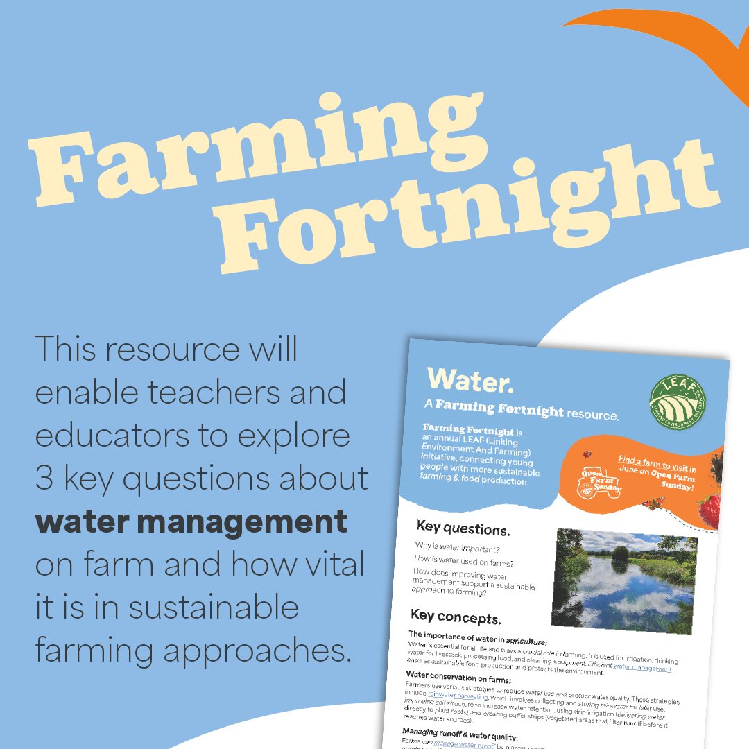 It’s time to tap into sustainable water management! 💦🌊

We’ve got some great resources for the classroom exploring:
💧Water use on-farm
💧Why it’s so important 
💧Water conservation
💧And how to complete a water audit!
countrysideclassroom.org.uk/resources/1857 #FarmingFortnight
