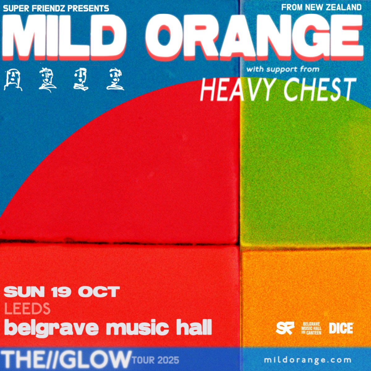 Super Friendz (@superfriendzlds) on Twitter photo NEW SHOW | <a href="/mildorangemusic/">Mild Orange</a>
link.dice.fm/qe2a9e12d7f4
Joined by Heavy Chest, they'll be coming to Belgrave Music Hall this Autumn. Tickets on sale tomorrow at 10am. NEW SHOW | <a href="/mildorangemusic/">Mild Orange</a>
link.dice.fm/qe2a9e12d7f4
Joined by Heavy Chest, they'll be coming to Belgrave Music Hall this Autumn. Tickets on sale tomorrow at 10am.