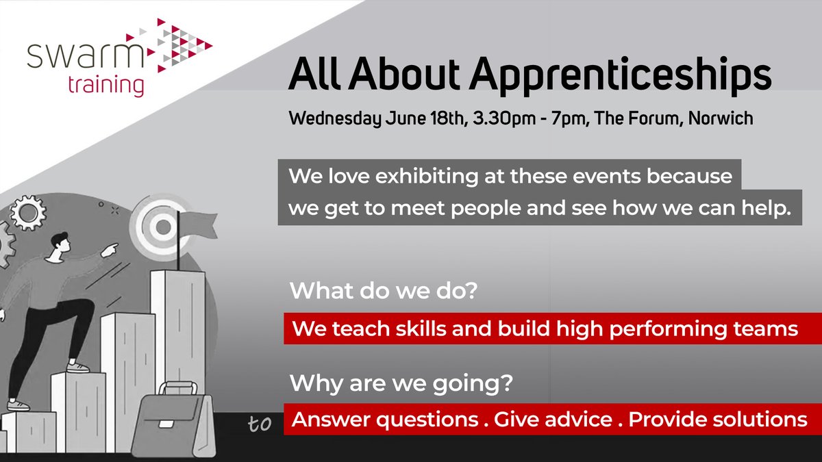 Norfolk Chambers of Commerce (@norfolkchamber) on Twitter photo Member Event: Swarm at 'All About Apprenticeships' in The Forum, Norwich β Wednesday 18th at 3.30pm to 7pm
Learn more: ow.ly/xRmM50W8aIW
(Members, news to share? email: marketing@norfolkchambers.co.uk)
π What you need is what we do. #NorfolkChambers Member Event: Swarm at 'All About Apprenticeships' in The Forum, Norwich β Wednesday 18th at 3.30pm to 7pm
Learn more: ow.ly/xRmM50W8aIW
(Members, news to share? email: marketing@norfolkchambers.co.uk)
π What you need is what we do. #NorfolkChambers