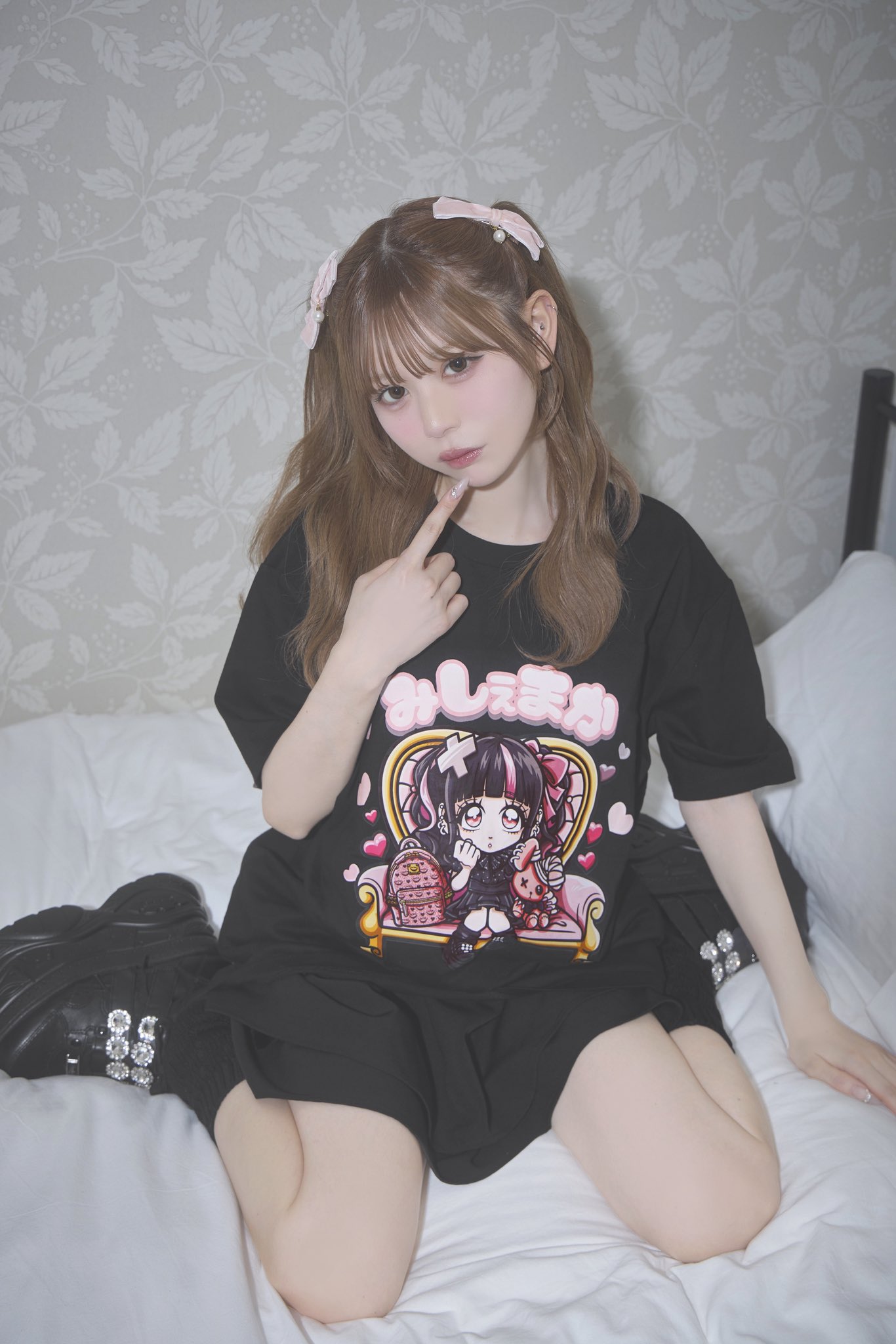 ミシェルマカロン ノベルティ Tシャツ ミシェルマカロン♡ノベルティ♡ストーンロゴミニTシャツ