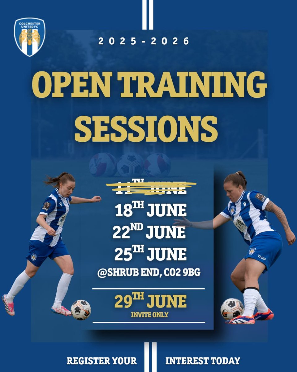 A huge thank you to everyone who joined us for the session yesterday 💪⚽
 
It’s been brilliant seeing the talent, effort &amp; commitment on display!

Still thinking about signing up? There’s time!

Link for expression of interest - forms.office.com/e/iUXqEnDV9q

#WeAreUnited | #CUWFC