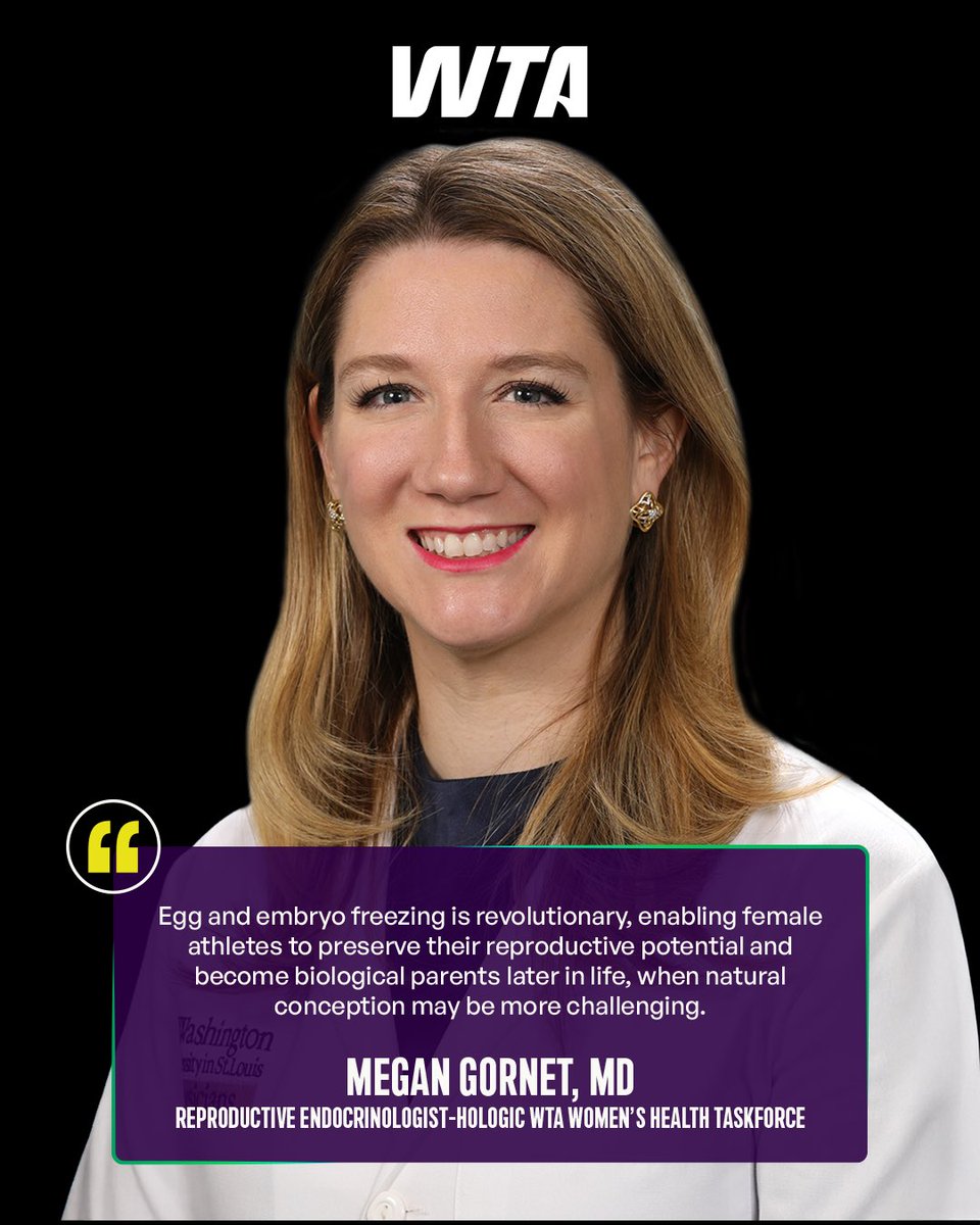 WTA is proud to announce a groundbreaking Special Eligibility Ranking Rule 💫
 
Players can now receive protected rankings while undergoing fertility protection procedures such as egg or embryo freezing.

We are proud to offer comprehensive support to players planning a family