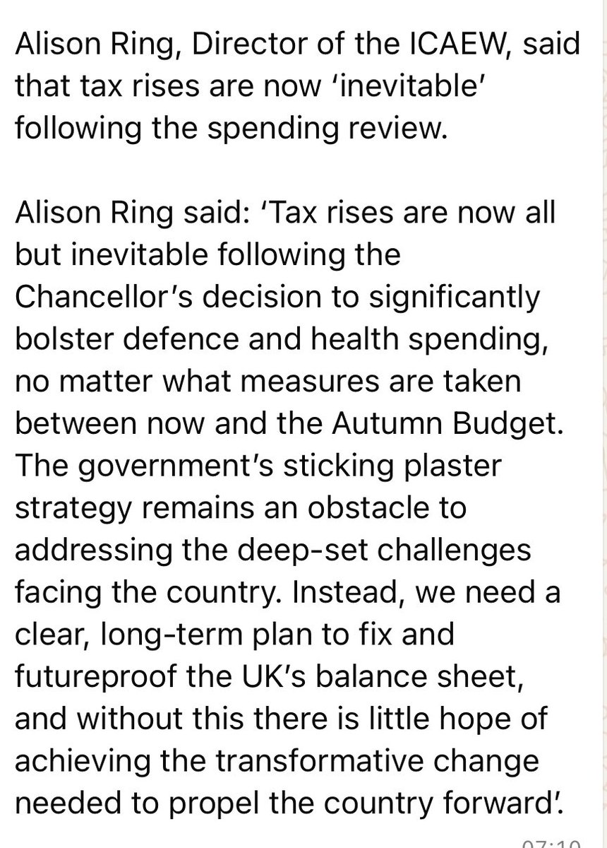 The polite way of saying we’re going to be continually screwed by Labour.