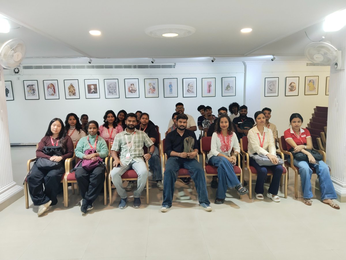 The Journalism students from St. Paul's College had a field day at the Indian Cartoon Gallery, Bengaluru. They were curious to know about the history of cartoons in the world and the development of the art in India. IIC is sending its best wishes to all of them.