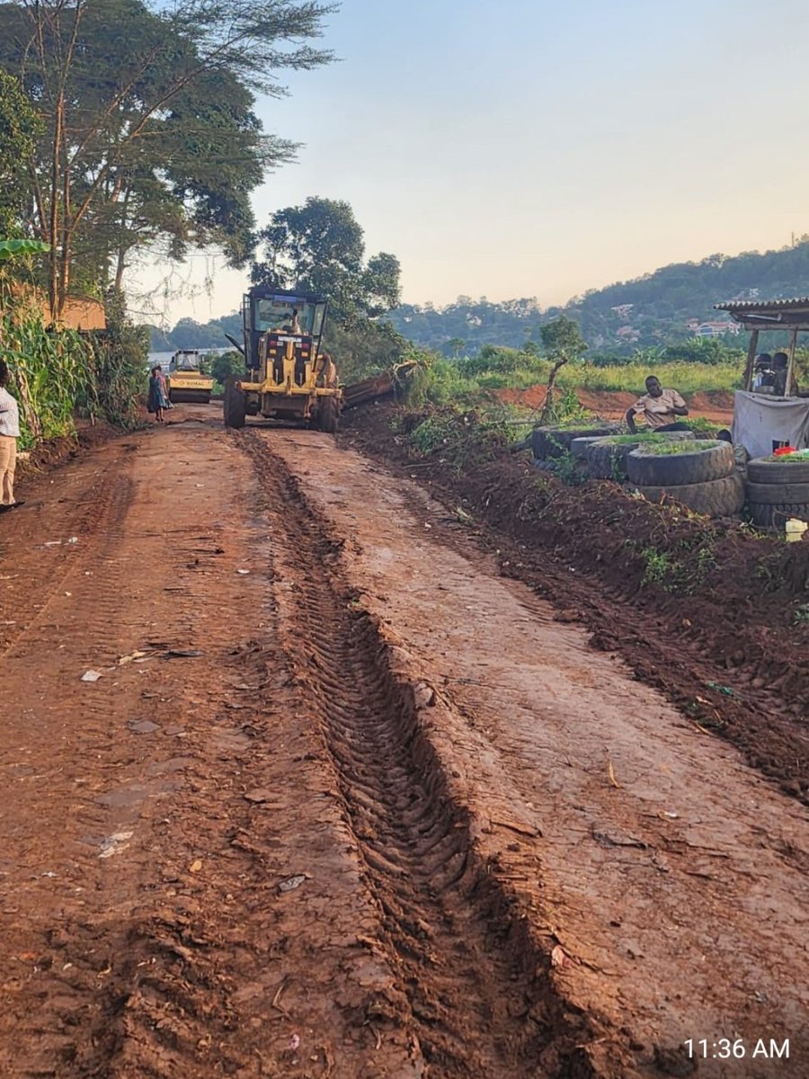 Great work by Entebbe Municipal Council Engineering Dept on the opening &amp; rehabilitation of "Service Battalion Rd" — linking Watoto to Busambaga. Special thanks to the community &amp; SFC Entebbe for the support! #EntebbeDevelopment #CommunityEffort