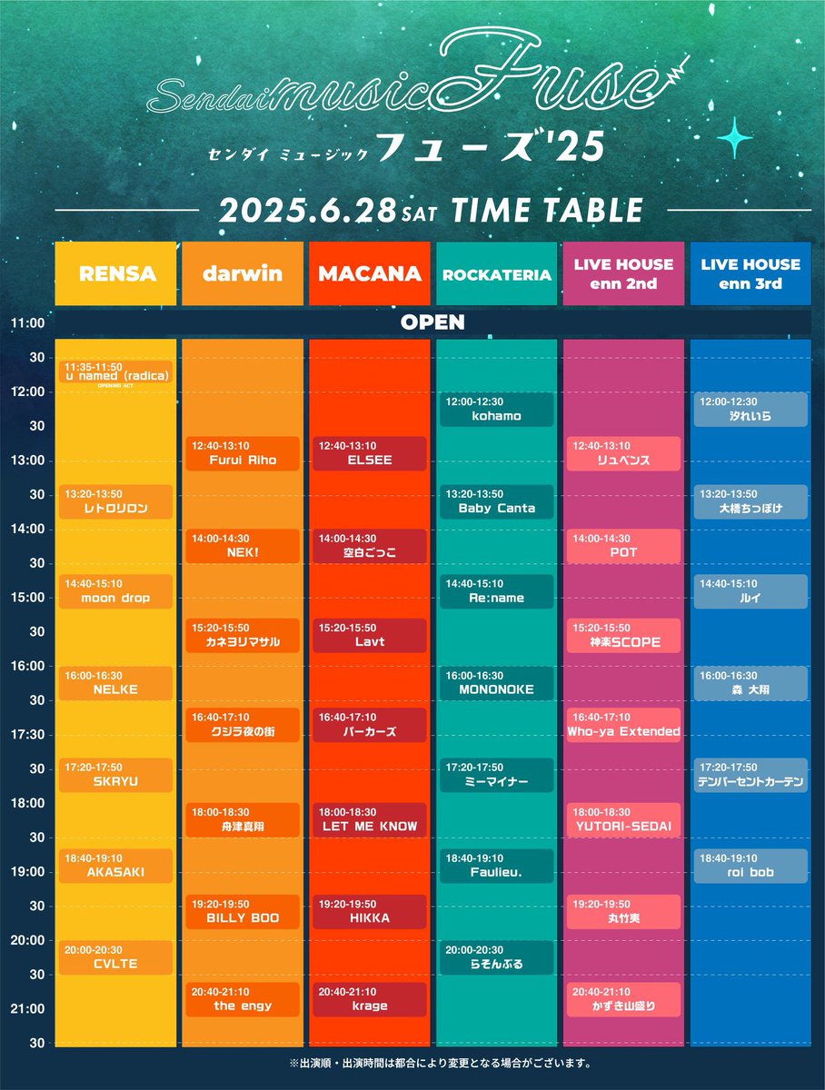 BILLYBOO_offici's tweet image. 【LIVE info📢】

／
SENDAI MUSIC FUSE 2025
最終出演アーティスト &amp;amp; タイムテーブル公開🔥
＼

BILLY BOOは、
19:20- darwin
で出演決定！

📅 2025年6月28日 (土) 
⏰ 19:20- darwin
🎫l-tike.com/smf2025

#SMF #SMF2025 
#BILLYBOO #ビリーブー