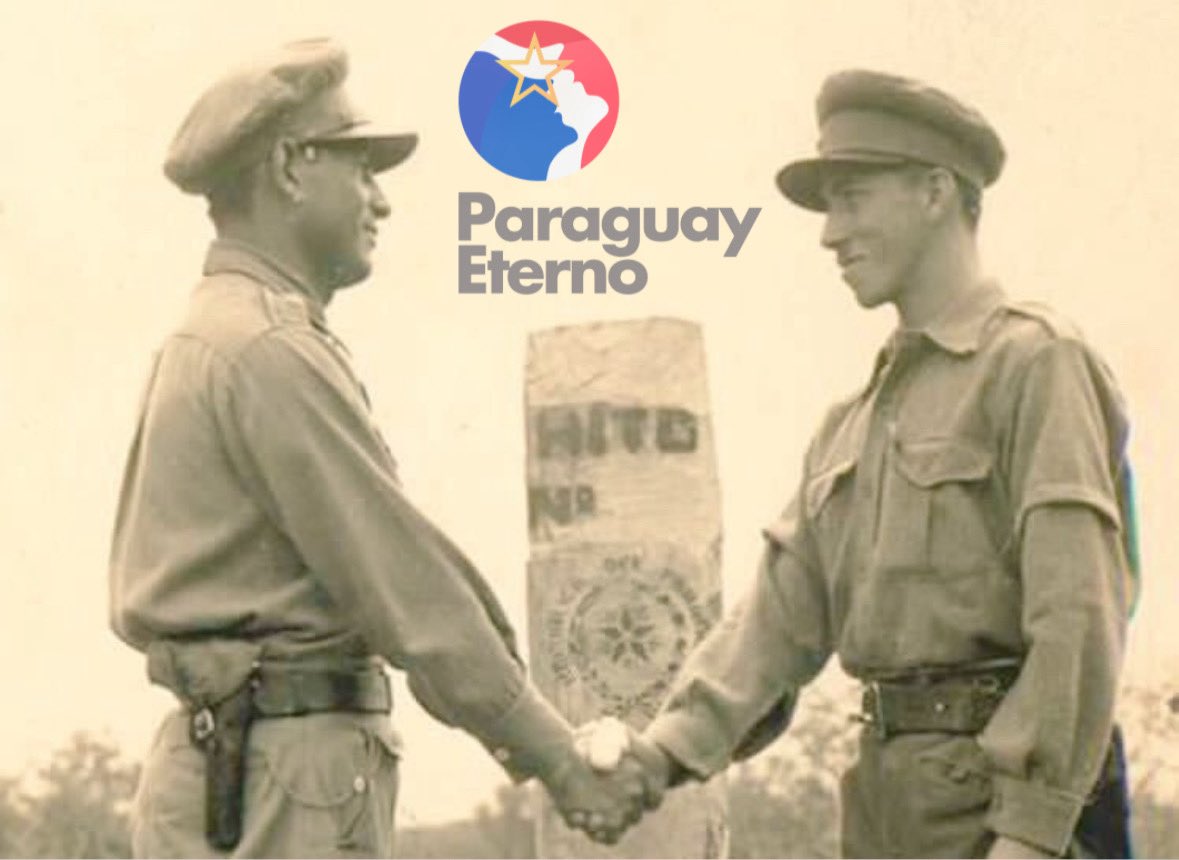 El 12 de junio de 1935, hace 90 años, se firmaba en Buenos Aires, Argentina, el protocolo de Paz entre Paraguay 🇵🇾 y Bolivia 🇧🇴 dando fin a la Guerra del Chaco.

Dos días después, al mediodía del 14 de junio, oficialmente cesaba el fuego en todo el frente de batalla. Volvía la