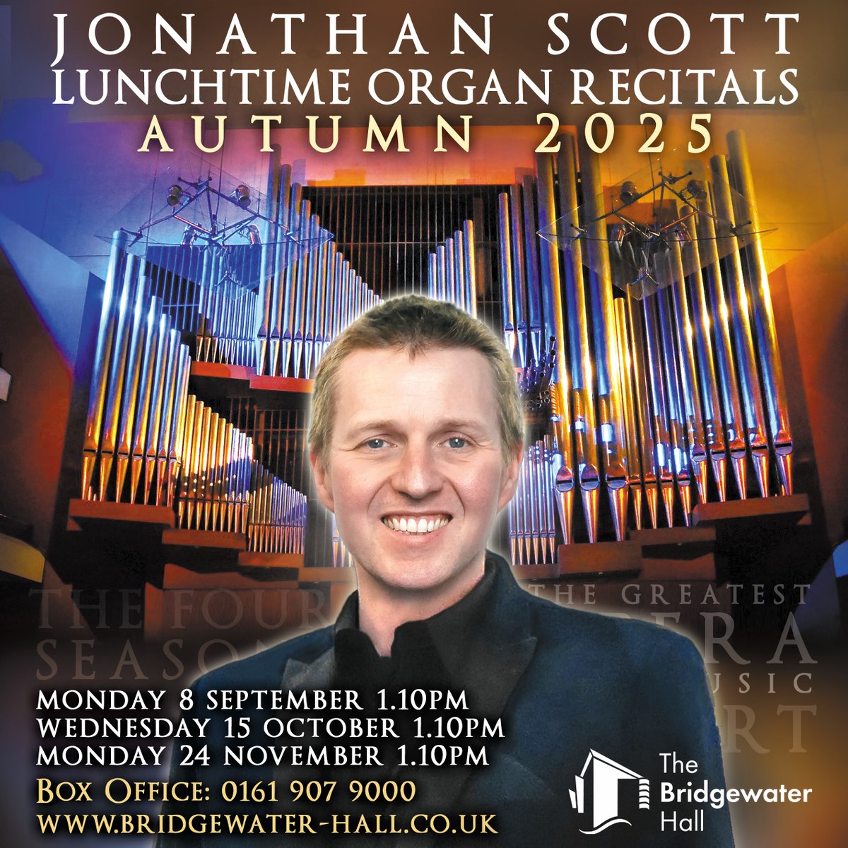 Scott Brothers Duo (@scottbrosduo) on Twitter photo Jonathan's 2025 Autumn Organ Concerts <a href="/BridgewaterHall/">The Bridgewater Hall</a> are now on sale!
FULL DETAILS: bridgewater-hall.co.uk/series/jonatha…
Also, on Monday 7th July 1.10pm Jonathan performs "PICTURES AT AN EXHIBITION" DETAILS/TICKETS: bridgewater-hall.co.uk/whats-on/jonat… Jonathan's 2025 Autumn Organ Concerts <a href="/BridgewaterHall/">The Bridgewater Hall</a> are now on sale!
FULL DETAILS: bridgewater-hall.co.uk/series/jonatha…
Also, on Monday 7th July 1.10pm Jonathan performs "PICTURES AT AN EXHIBITION" DETAILS/TICKETS: bridgewater-hall.co.uk/whats-on/jonat…