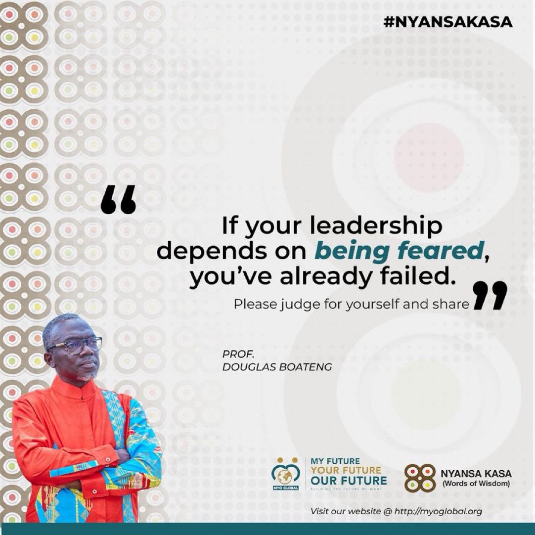 Nyansakasa1's tweet photo. Is real leadership about imposing fear or trust?
Drop your perspective below!

#NyansaKasa #WordsOfWisdom #ProfBoateng #NyansakasaOnY #MMRS #Leadership #LeadWithTrust #LeadershipQuotes #FearlessLeadership #TrustBasedLeadership #ServantLeadership #AuthenticLeadership #Leadership https://t.co/FP4qw8QlSz
