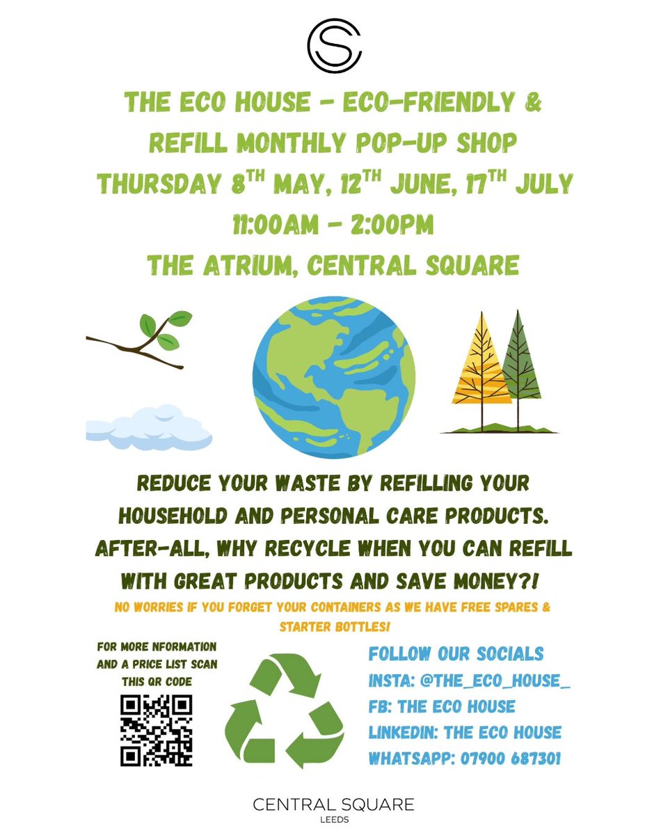 Today I the Atrium, welcoming The Eco House back for all your sustainability needs!
