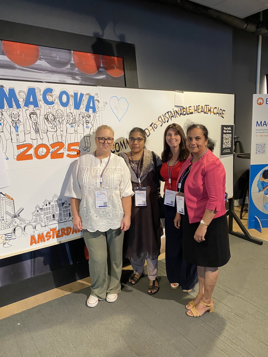 Here in Amsterdam at the Multidisciplinary Advanced Course on Vascular Access #MACOVA2025 <a href="/george_viny/">Viny George</a> <a href="/magscarroll1/">Margaret Carroll</a> <a href="/VAQSTTUH141599/">VAQST@TUH</a>