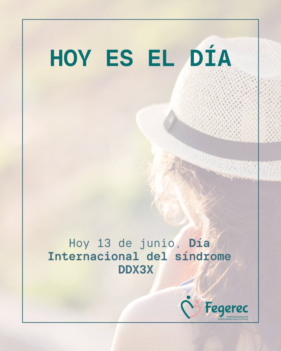 Hoy es el Día Internacional del sindrome DDX3X,  una enfermedad rara, causada por una mutación del gen DDX3X, que afecta mayoritariamente a niñas/mujeres, debido a la ubicación del gen en el cromosoma X.

Aquí puedes saber más: orpha.net/es/disease/det…

#fegerec #enfermedadesraras