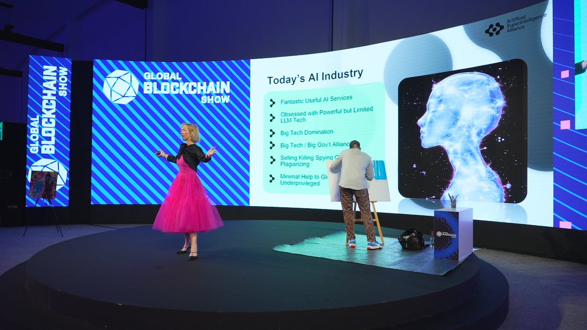 Global Blockchain Show (@0xgbs) on Twitter photo #ThrowbackThursday to a powerful moment at the Global Blockchain Show in Dubai 💥✨
We witnessed an extraordinary session on “Can AI and Blockchain Together Revolutionize the Digital World?” with the dynamic <a href="/JanetAdamsAI/">Janet Adams</a>, COO & Board Director at <a href="/SingularityNET/">SingularityNET</a> & #ASI, who lit #ThrowbackThursday to a powerful moment at the Global Blockchain Show in Dubai 💥✨
We witnessed an extraordinary session on “Can AI and Blockchain Together Revolutionize the Digital World?” with the dynamic <a href="/JanetAdamsAI/">Janet Adams</a>, COO & Board Director at <a href="/SingularityNET/">SingularityNET</a> & #ASI, who lit