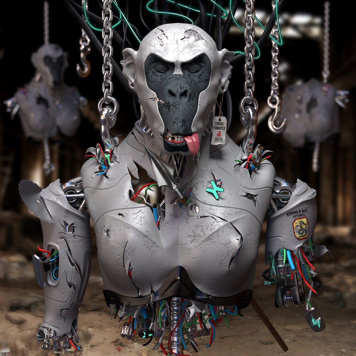 Three Apes stood strong, and they held out for long!

Going into the fight, to their death that awaits!

Crazy or brave, will it end in the grave?

As they're giving their lives as their honour dictates ⚡

Cobras Fumantes, eterna é sua vitória 🚬🐍