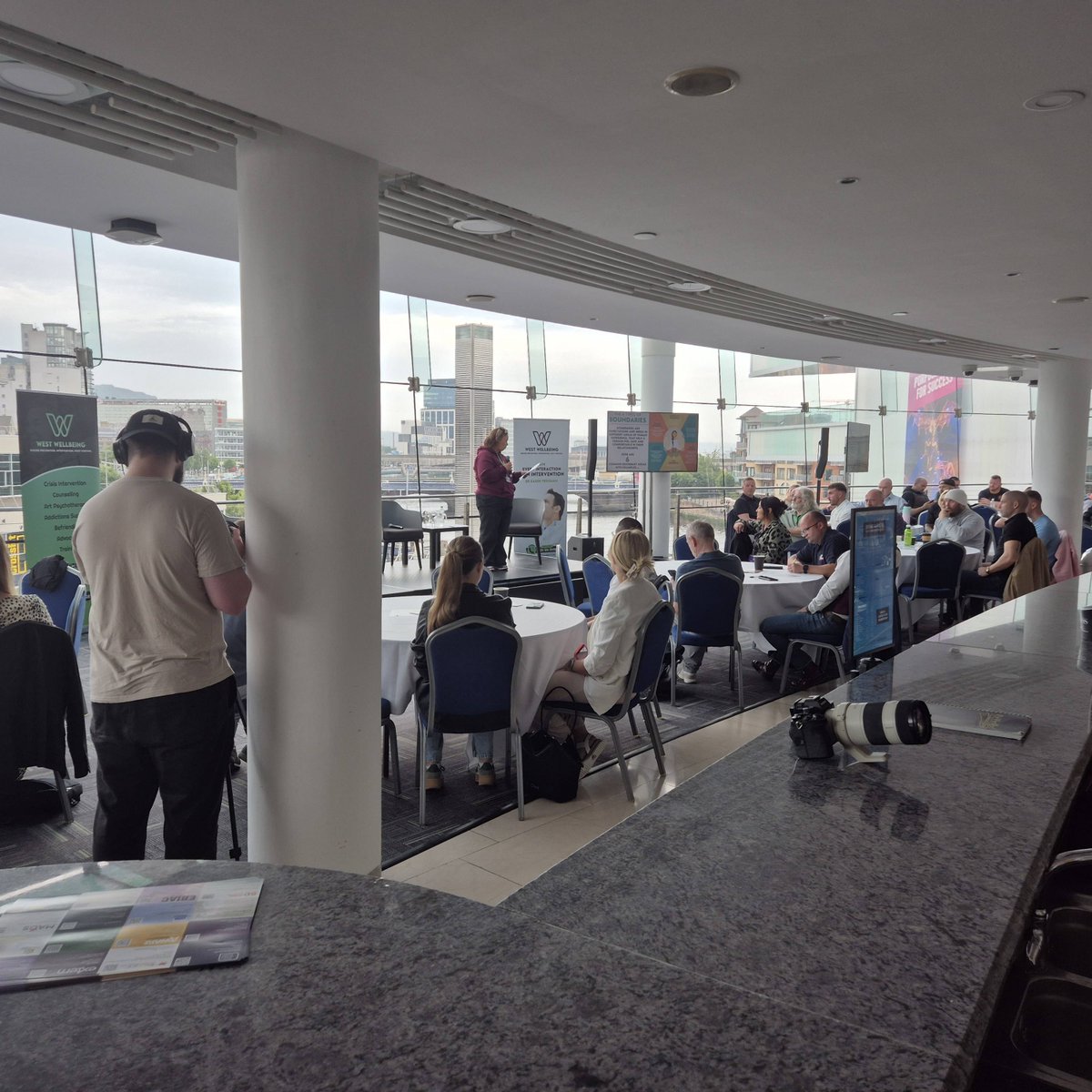 An amazing turnout this morning at the ICC Waterfront Hall at the 'Redefining the Alpha' men's mental health conference. 

Great start  to the event led by Tiarnan McCarthy. Superb!