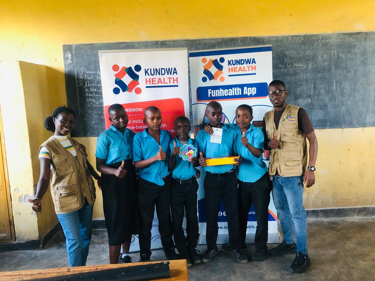 JustinAuraa's tweet photo. We wrapped up our in-school campaign on sexual harassment &amp; consent in @GatsiboDistrict, visiting GS Rubona &amp; GS Nyakagayaga. Students engaged deeply, and we introduced our #FunHealth Game to promote youth well-being. #EndGBV
#AskFirst
#SayNoToHarrassment https://t.co/dtzU7DUbCv