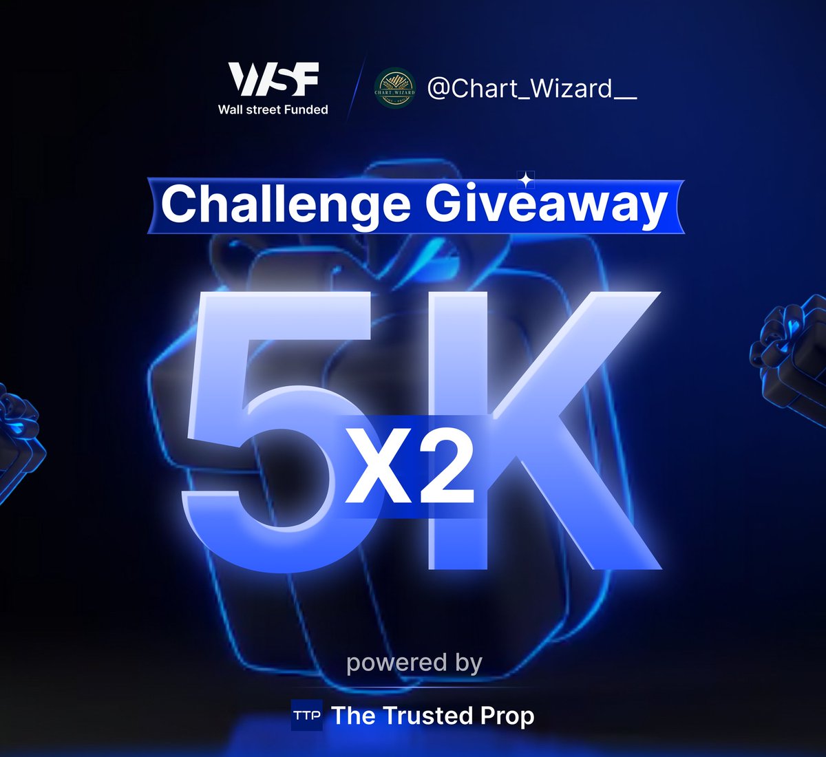 GIVEAWAY ALERT 2X5K🎉
1. Follow
<a href="/Chart_Wizard__/">Chart_Wizard</a> @thetrustedprop 
@wsfunded  
@fintrending 
<a href="/shreyashttp/">Shreyash | The Trusted Prop</a> 

2. Participate here(must complete all entries):- gleam.io/1c6qo/the-trus…

3. ⁠Like &amp; Repost 
4. ⁠Tag 3 traders