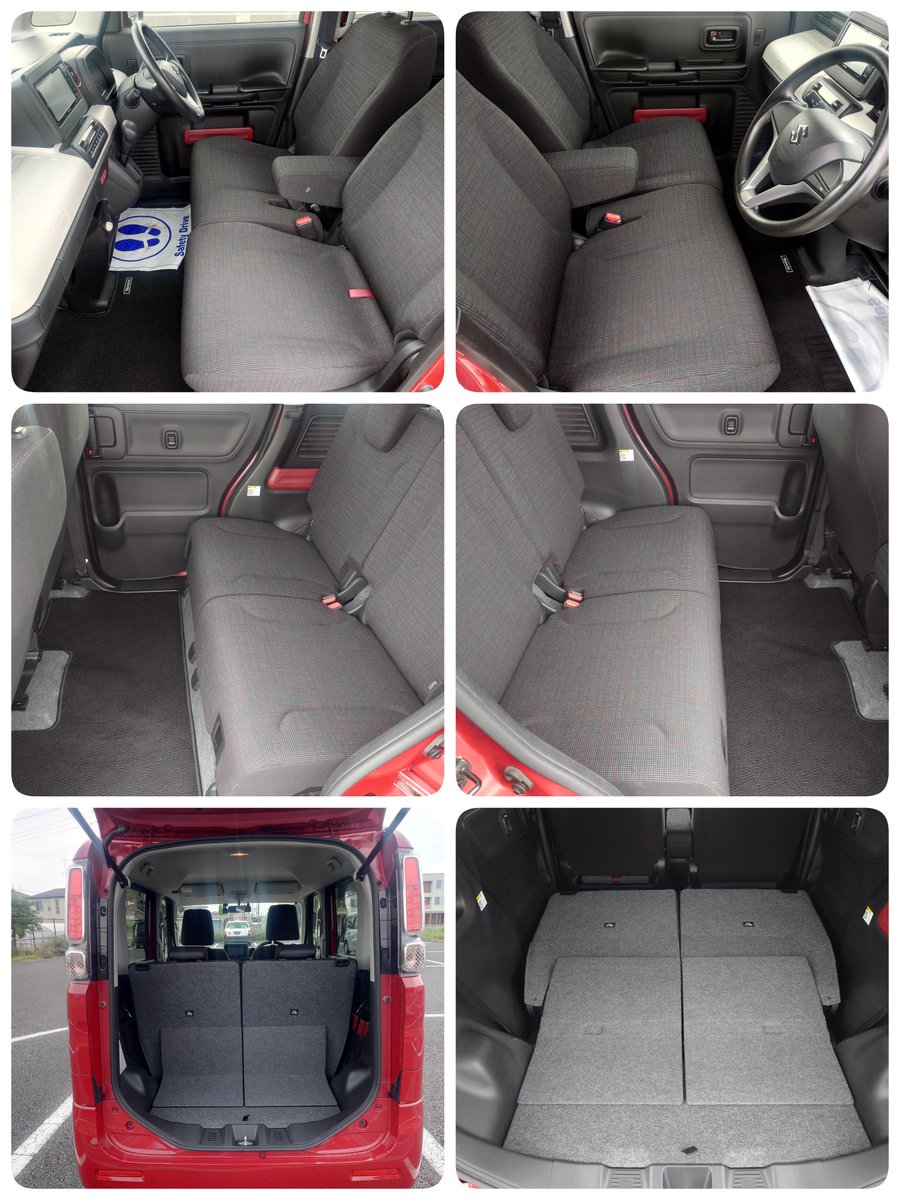 kappa_pain's tweet photo. スペーシア ハイブリッド G MK53S CVT 2WD 赤
年式H30年09月
走行距離約29,000キロ
車検R09年06月
装備
ナビ　MDV-D404BTW
ETC
USBナビケーブル
ドラレコ
アイドリングストップ
スマートキー×2
88万
#スペーシア #スペーシアカスタム #タント #N-BOX #軽自動車 #MK53S #スズキ #売ります https://t.co/1imebJk61u