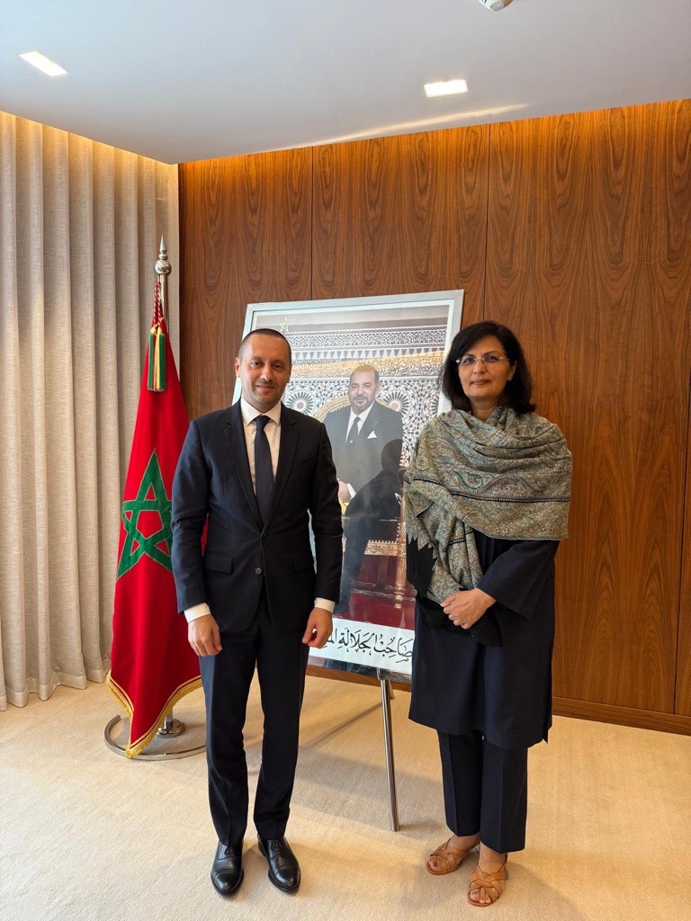 Dr Sania Nishtar (@sanianishtar) on Twitter photo Pleasure to meet with Amine Tahraoui, Minister of Health and Social Protection of Morocco, to commend Morocco’s deep commitment to vaccine equity and African health sovereignty. Great to hear <a href="/msps_gov_ma/">Ministère de la Santé et de la Protection Sociale</a>’s vision for bolstering vaccine manufacturing on the continent. Pleasure to meet with Amine Tahraoui, Minister of Health and Social Protection of Morocco, to commend Morocco’s deep commitment to vaccine equity and African health sovereignty. Great to hear <a href="/msps_gov_ma/">Ministère de la Santé et de la Protection Sociale</a>’s vision for bolstering vaccine manufacturing on the continent.