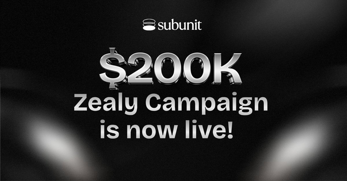 CallMhe_Jay's tweet image. Most airdrops reward hype, but Subunit rewards proof.
No bots. No shortcuts. No empty wallets.

This is a community drop built around action—onchain and offchain.

Here’s everything you need to know to qualify and stay bullish.🧵

#Subunit.
#SubsquadOGs.
#SubunitSubvault.