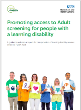 The link below is a set of resources to help carers of people with a learning disability to understand the adult screening programmes, to make an informed choice.

necldnetwork.co.uk/wp-content/upl…

#LearningDisabilityWeek2025 #DoYouSeeMe?