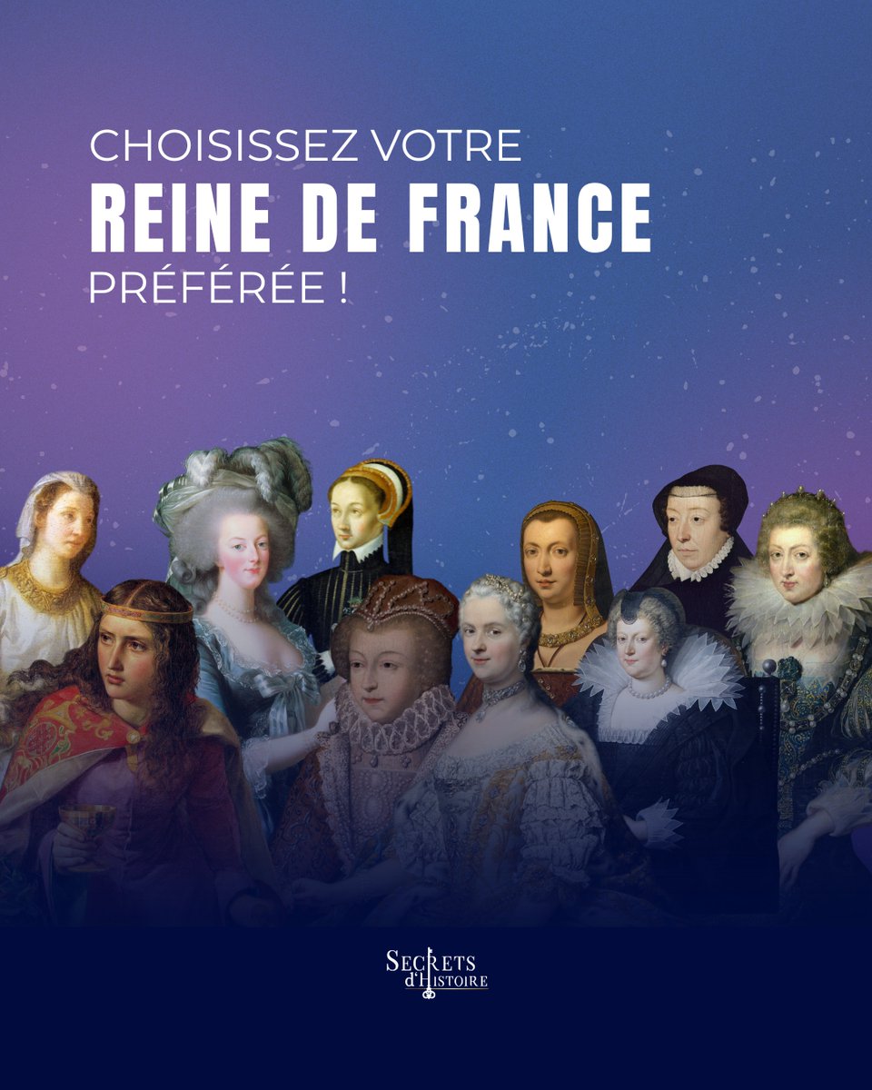 Votez pour choisir votre reine de France préférée ! Les résultats seront annoncés dans un numéro spécial du magazine Secrets d'Histoire !

👉 Votez ici : lc.cx/OQUhiz