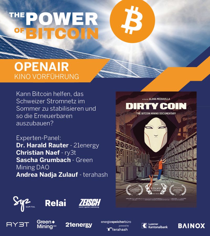 BITCOIN LÖST DAS ENERGIEVERSCHWENDUNGSPROBLEM 

Der "Dirty Coin" Dokumentationsfilm zeigt, was die Medien verschweigen: Bitcoin-Miner nutzen überschüssige Energie, die sonst verschwendet würde.

FUD stirbt, wenn er mit Fakten konfrontiert wird.