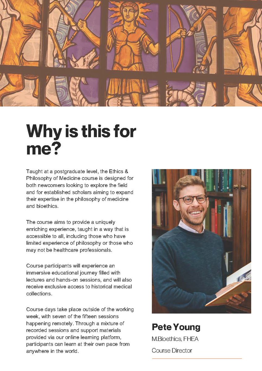 ApothecariesLDN's tweet photo. Are you interested in the Ethics &amp; Philosophy of Medicine Course? Still making up your mind? Why not join us for our online open day Fri 13th June 3-4pm BST, via Zoom.  This is a chance to meet Pete, Course Dir. &amp; Matt, Training Manager - Email academictraining@apothecaries.org https://t.co/0fVWa3eVOp
