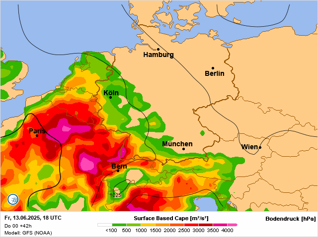 PvForecast's tweet image. #bowecho vorming morgenavond goed mogelijk #onweer #benelux