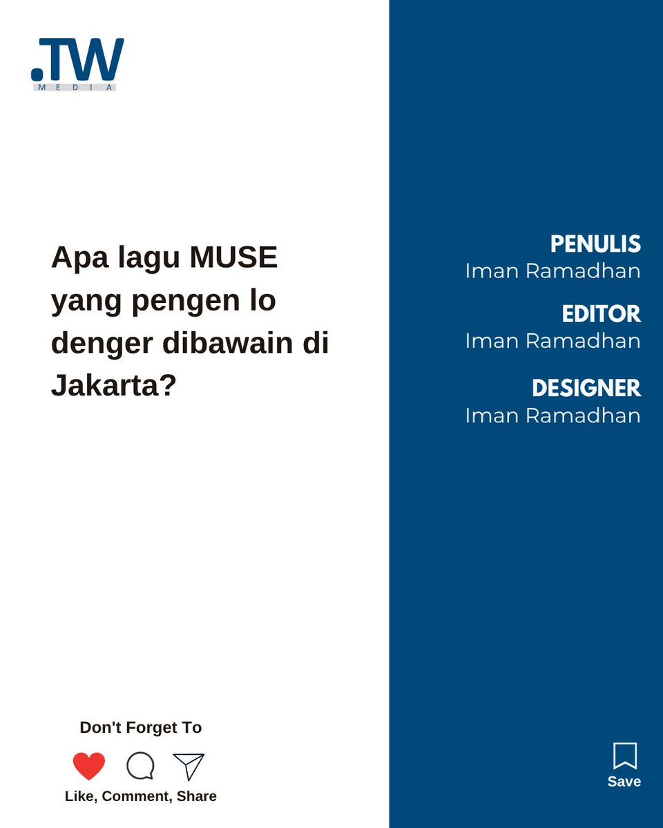 thewavesfeeds's tweet photo. Lagu MUSE apa yang nggak sabar lo dengerin di konsernya di Jakarta nanti? https://t.co/FGaij3Ndc3