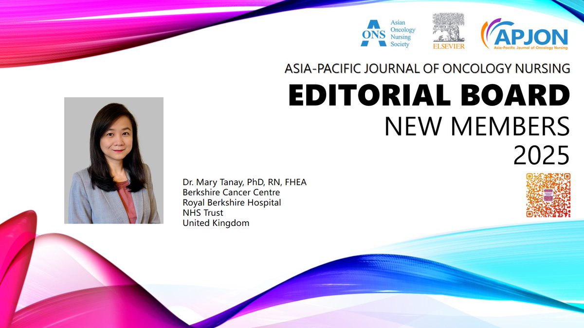 APJON_AONS's tweet image. 🎉 Welcome to the APJON Editorial Board! 🎉

#EditorialBoard #OncologyNursing #Welcome #NursingLeadership #CancerCare